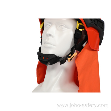 High temperature forest fire protection helmet